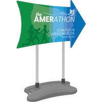 Contour Outdoor Sign Arrow Side - Water Base