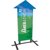 Contour Outdoor Sign Arrow Up - Plate Base