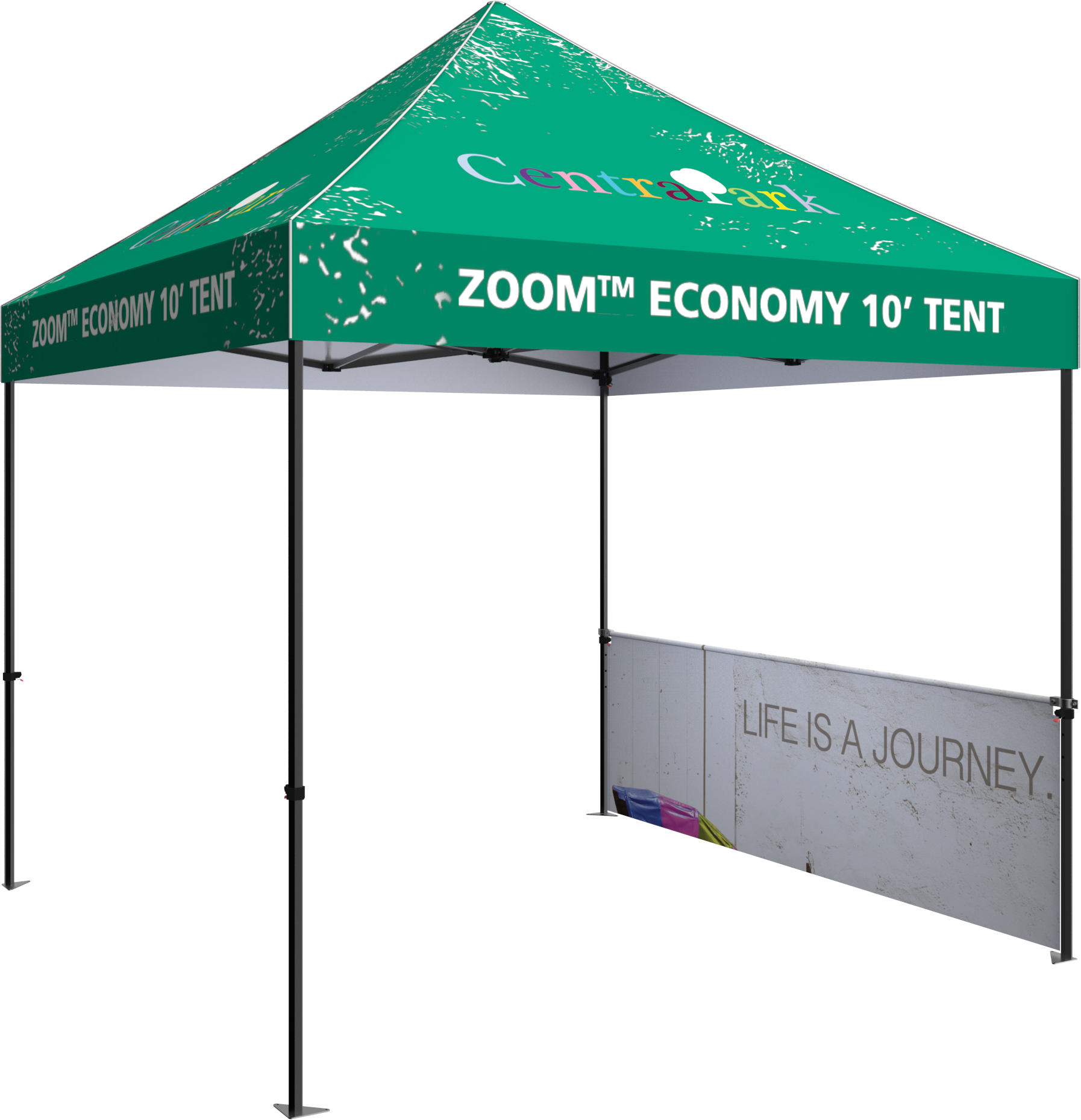 Zoom Economy and Standard 10' Popup Tent Half Wall Kit Only